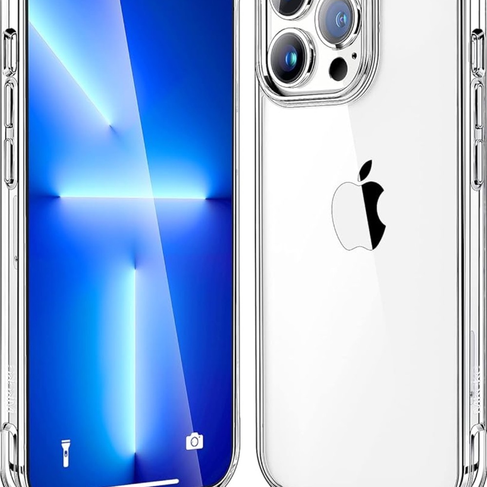 Mkeke for iPhone 13 Pro Case Clear, Slim Phone Cases for Apple iPhone 13 Pro
